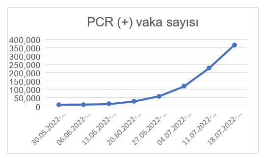PCR pozitif vaka sayısı ve Tarihleri